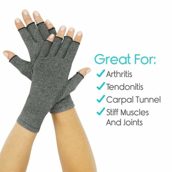 Vive Health Arthritis Gloves with Grips - Gray Online Sale