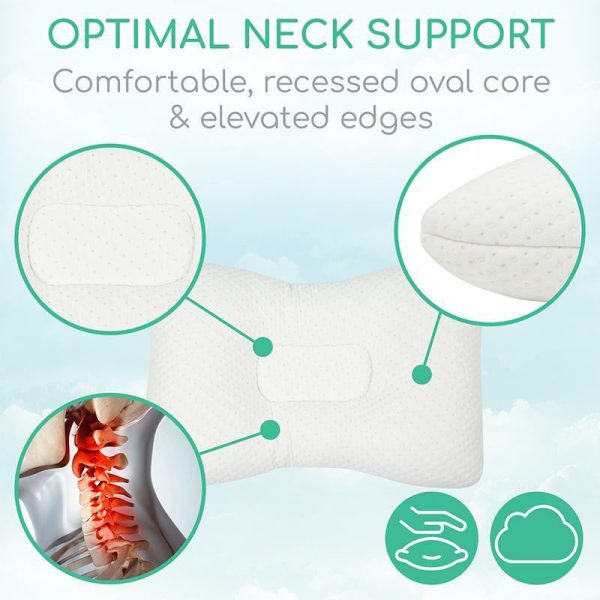 Vive Health Xtra-Comfort Cervical Pillow - White Hot on Sale