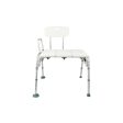 Vive Health Bath Transfer Bench with Back - White Hot on Sale