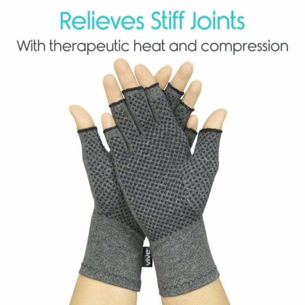 Vive Health Arthritis Gloves with Grips - Gray Online Sale