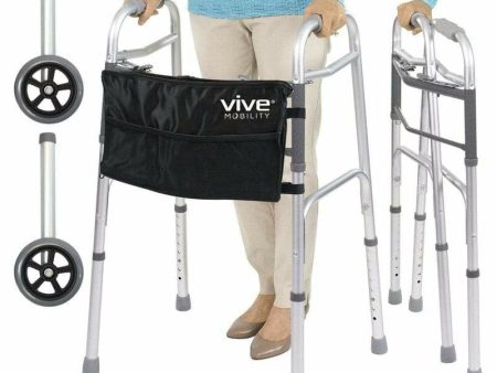 Vive Health Mobility Folding Walker - Black Online Hot Sale