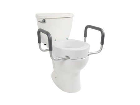 Vive Health Toilet Seat Riser with Arms - White For Cheap