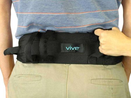 Vive Health Transfer Belt with Handles - Black Fashion