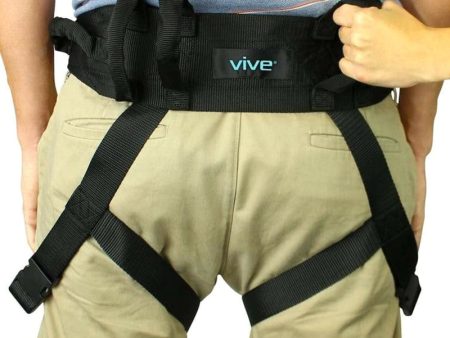 Vive Health Transfer Belt with Leg Straps - Black Supply