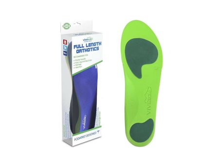 Vive Health Sole Plantar Full Length Shoe Inserts - Green Online now