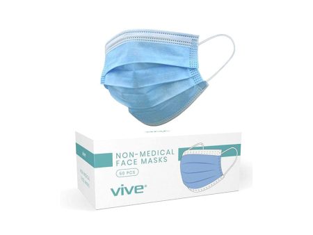 Vive Health Standard Face Masks - 50 Pack Online now