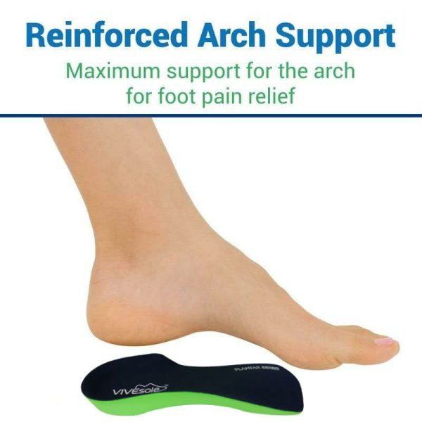 Vive Health Sole Plantar 3 4 Length Shoe Inserts - Green Online