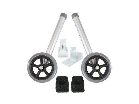 Vive Health Walker Wheels and Glides - Gray Fashion