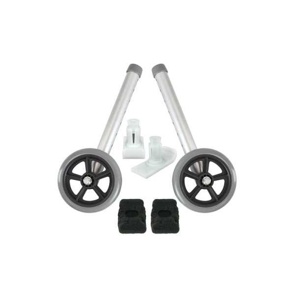 Vive Health Walker Wheels and Glides - Gray Fashion