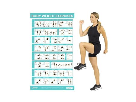 Vive Health Bodyweight Workout Poster For Discount