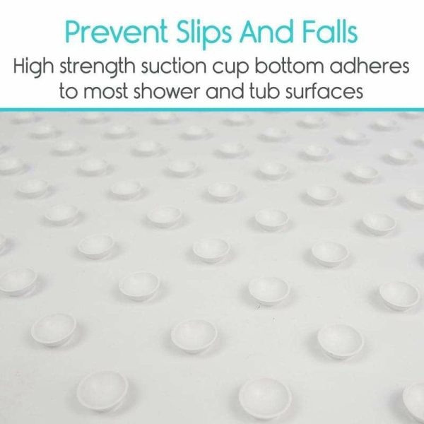 Vive Health 28  x 16  Bathtub Mat - White Online now