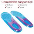 Vive Health Envelop Full Length Gel Shoe Inserts - Sky Blue Cheap