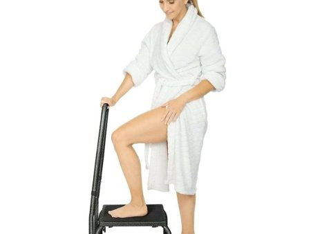 Vive Health Step Stool with Handrail - Black Online