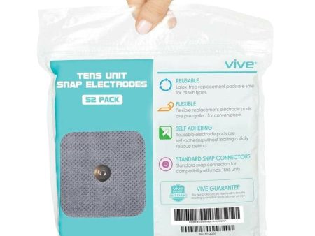 Vive Health Snap Electrodes (2  x 2 ) - 13 Sets of 4 Online Hot Sale