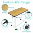 Vive Health Adjustable Overbed Table with Wheels For Discount