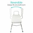 Vive Health Bath Transfer Bench with Back - White Hot on Sale