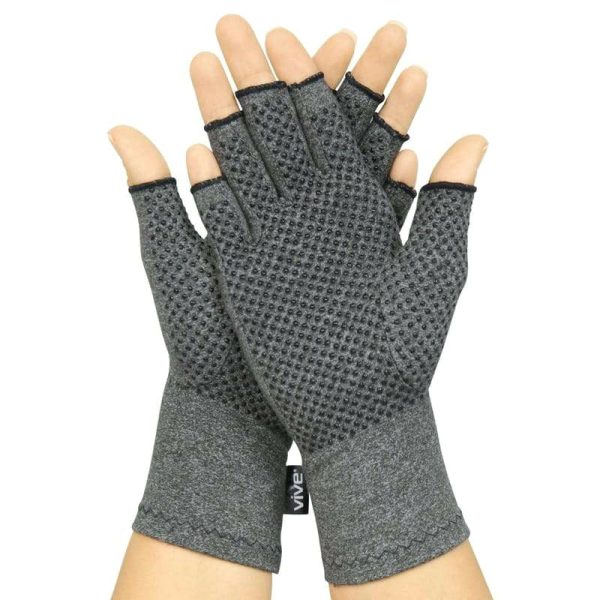 Vive Health Arthritis Gloves with Grips - Gray Online Sale