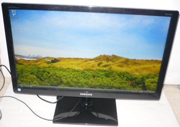 SAMSUNG C550 T24C550ND 23.6  HDMI W screen LED Monitor w TV Tuner For Sale