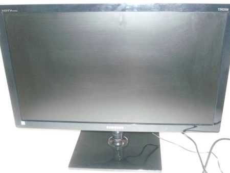 SAMSUNG C550 Series T24C550ND Charcoal Gray 23.6  2ms (GTG) HDMI Widescreen LED Backlight HDTV LCD Monitor w  Built-in Speakers & TV Tuner For Sale