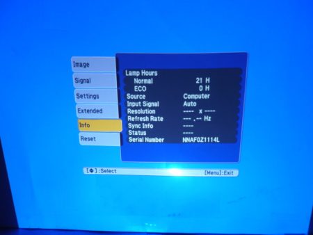 USED EPSON_POWERLITE-H372A Computer Monitor Grade C Sale