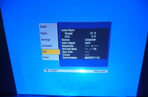 USED EPSON_POWERLITE-H372A Computer Monitor Grade C Sale